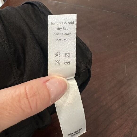 ANDIE SWIM Riviera Bikini Top‎ Flat Black Scoop Neck Adjustable Strap Medium - Picture 7 of 8